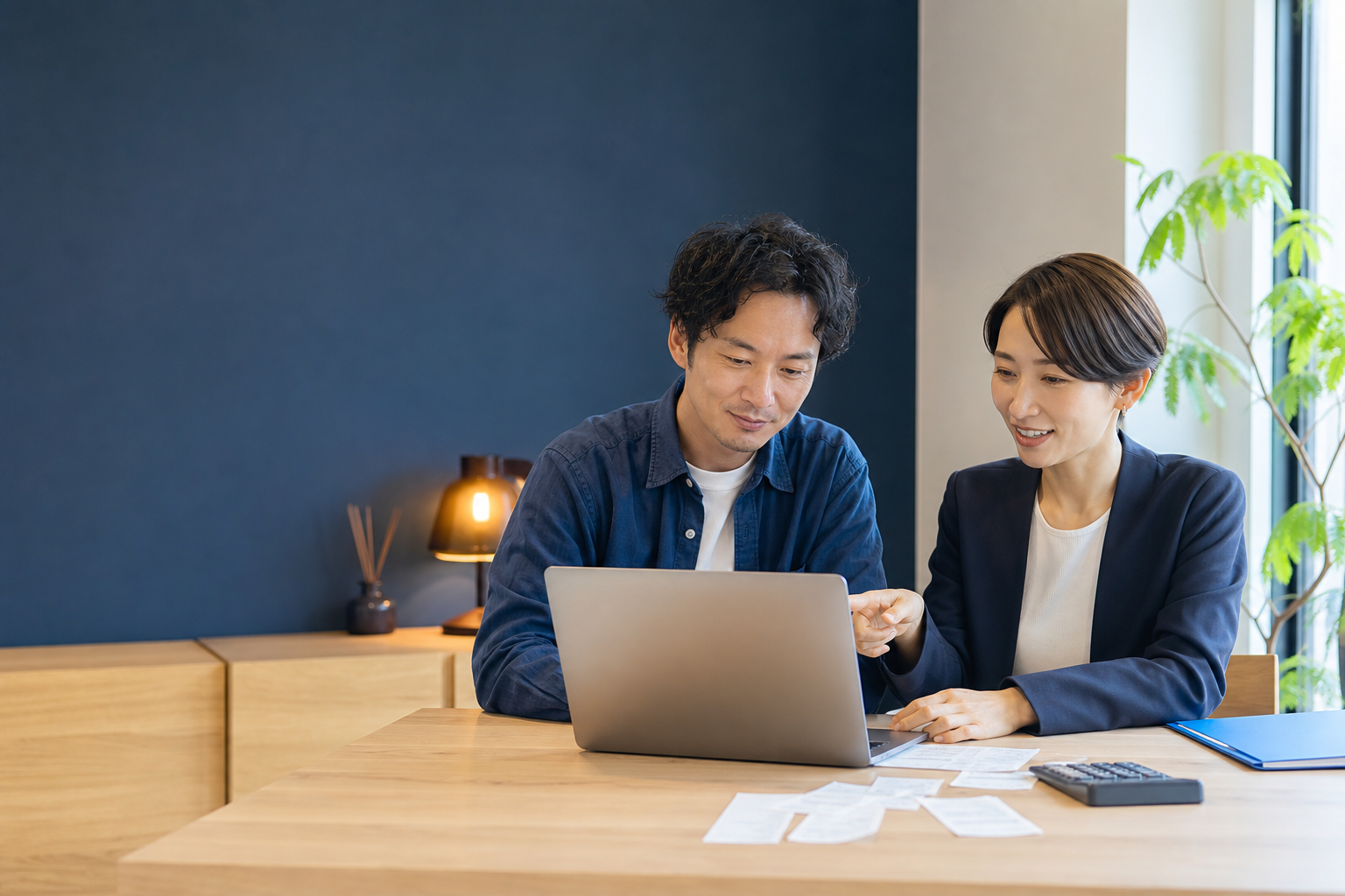 会計業務と数字を確認する少人数チーム